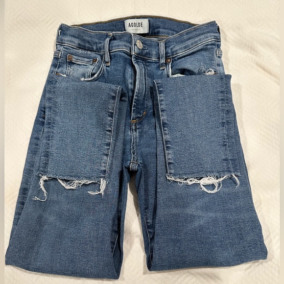 Agolde Sophie Ankle Skinny in Pentacle (blue) size 28 - Picture 2 of 4